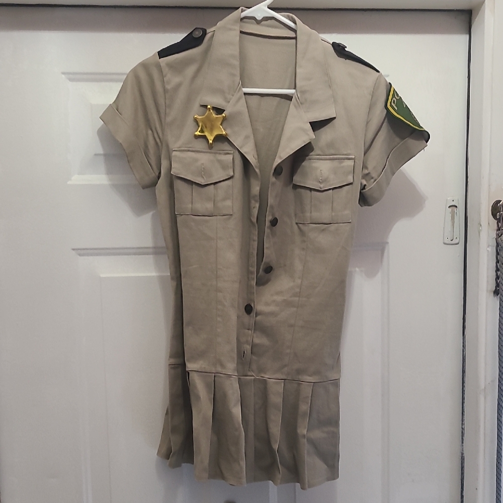 Leg Avenue Tan Police Costume Dress